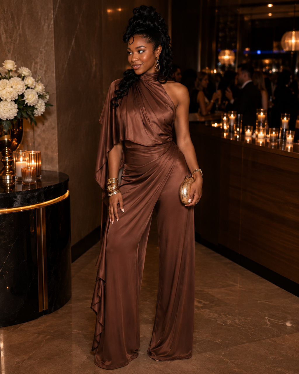 Solene Drape Jumpsuit